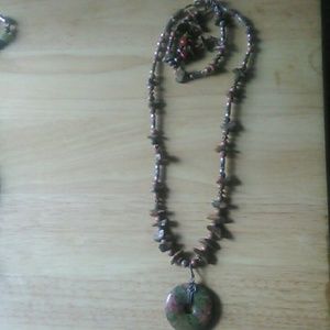 All natural gemstone necklace